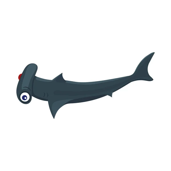 Ilustración vectorial del símbolo marino y animal. Conjunto de mar y vector marino icono para stock . — Vector de stock