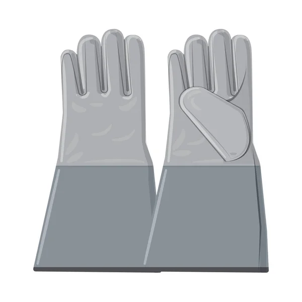 Векторний дизайн рукавички та зимової ікони. Набір рукавичок та обладнання Векторні ілюстрації . — стоковий вектор
