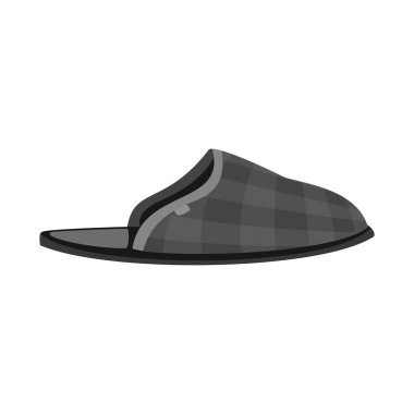 Ayakkabı ve ayakkabı işareti vektör Illustration. Ayakkabı ayarla ve hisse senedi simgesi web için ayak.