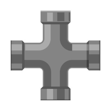 Boru ve tüp logo vektör tasarımı. Hisse senedi için boru ve boru hattı vektör simge kümesi.