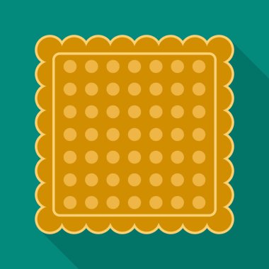 Bisküvi ve kek logo vektör Illustration. Bisküvi ve çikolata hisse senedi simgesi web için kümesi.