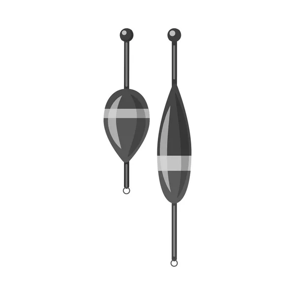 Vector ontwerp van vis en visserij teken. Verzameling van vis en apparatuur vector pictogram voor voorraad. — Stockvector