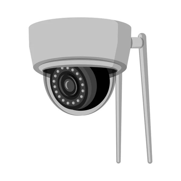 Vektorillustration von cctv und Kamerazeichen. Sammlung von cctv und system stock symbol für web. — Stockvektor