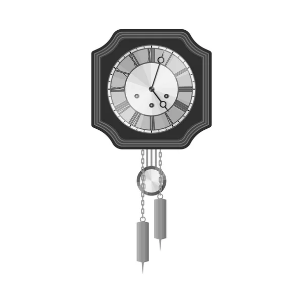 Objeto aislado de reloj y signo de tiempo. Conjunto de reloj y círculo símbolo de stock para web . — Vector de stock