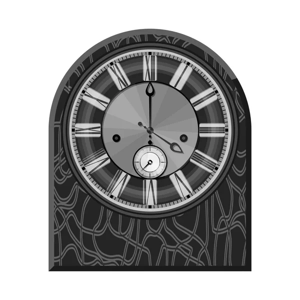 Ilustración vectorial del reloj y la señal de tiempo. Colección de reloj y círculo icono vectorial para stock . — Vector de stock