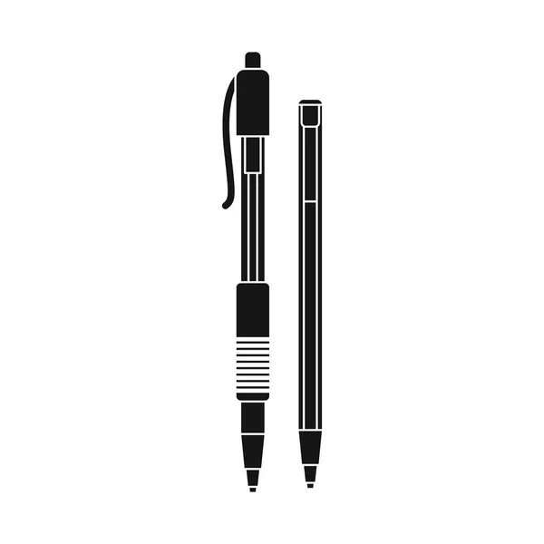 Ilustração vetorial de escritório e logotipo de fornecimento. Conjunto de ícone de vetor de escritório e escola para estoque . —  Vetores de Stock