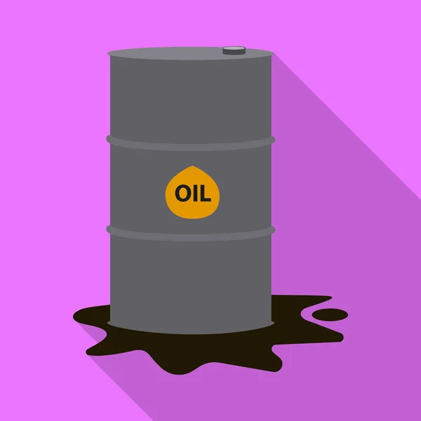 Vektorillustration des Öl- und Gassymbols. Sammlung von Öl- und Benzinvorräten. — Stockvektor