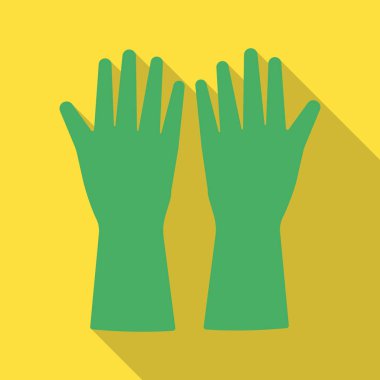 Bir eldiven ve kış işaret illüstrasyon vektör. Hisse senedi için eldiven ve ekipman vektör simge topluluğu.