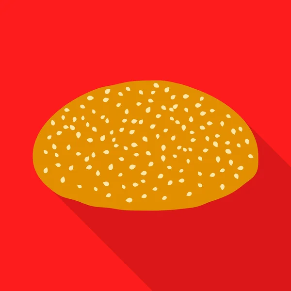 Vektor design av ikonen burger och smörgås. Samling av burgare och skiva aktiesymbol för webben. — Stock vektor