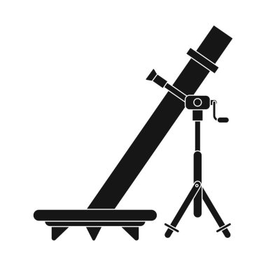 Silah ve silah simge vektör tasarımı. Web için silah ve ordu hisse senedi simgesi kümesi.