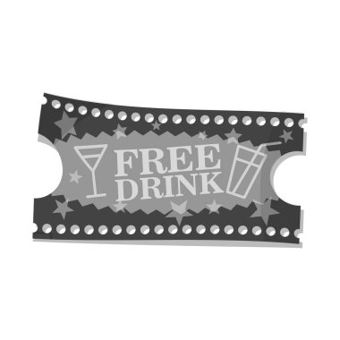 Bilet ve kabul sembolü yalıtılmış nesne. Web için bilet ve olay hisse senedi simgesi kümesi.