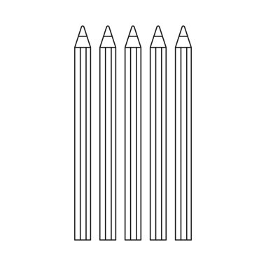 Ofis ve tedarik simge vektör tasarımı. Ofis ve okul hisse senedi vektör çizim topluluğu.
