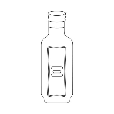 Can ve gıda sembolü yalıtılmış nesne. Can ve paket stok vektör çizim seti.