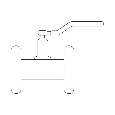 Boru ve tüp simge vektör Illustration. Boru ve boru hattı hisse senedi simgesi web için kümesi.