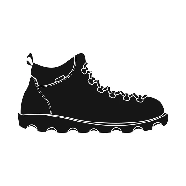 Illustration vectorielle de l'icône chaussure et chaussures. Collection d'illustrations vectorielles de chaussures et de pieds . — Image vectorielle