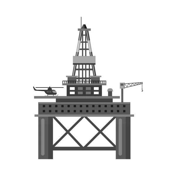 Vektorová design loga ropy a zemního plynu. Kolekce z ropy a benzínu burzovní symbol pro web. — Stockový vektor