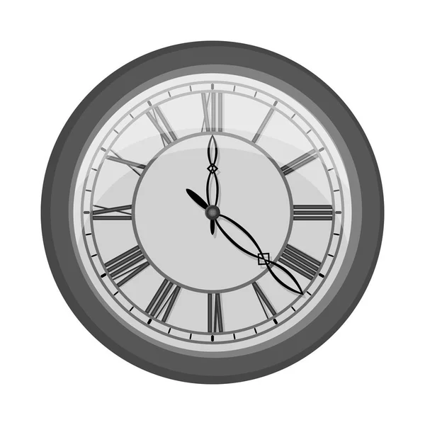 Vektordesign von Uhr und Zeitsymbol. Sammlung von Uhr und Kreis-Vektor-Symbol für Aktien. — Stockvektor