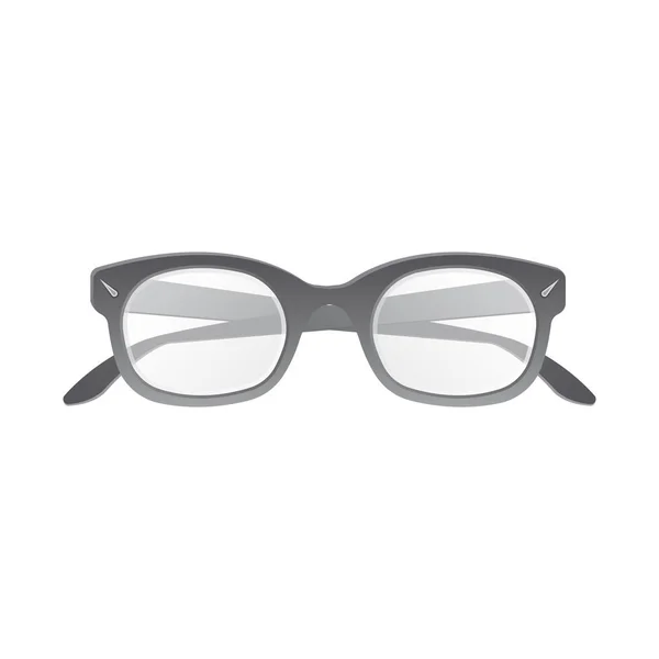 Vektor design glasögon och Rama in tecken. Insamling av glasögon och tillbehör lager vektorillustration. — Stock vektor