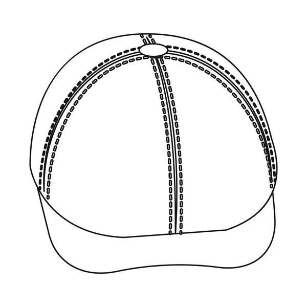 Illustrazione vettoriale del copricapo e dell'icona del cappuccio. Raccolta di copricapo e icona vettoriale accessoria per magazzino . — Vettoriale Stock