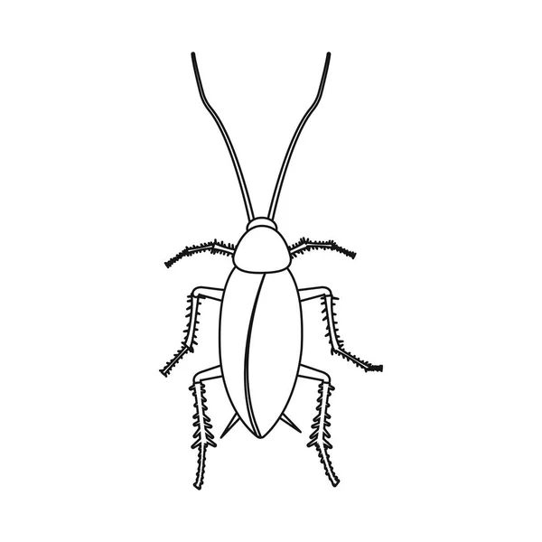 Векторний дизайн комахи та піктограми мухи. Колекція комах та елементів Векторна піктограма для запасів . — стоковий вектор