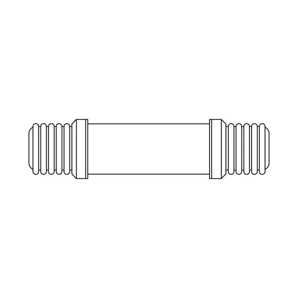 Isolé objet de tuyau et tube logo. Collecte d'icône vectorielle de tuyau et de pipeline pour stock . — Image vectorielle