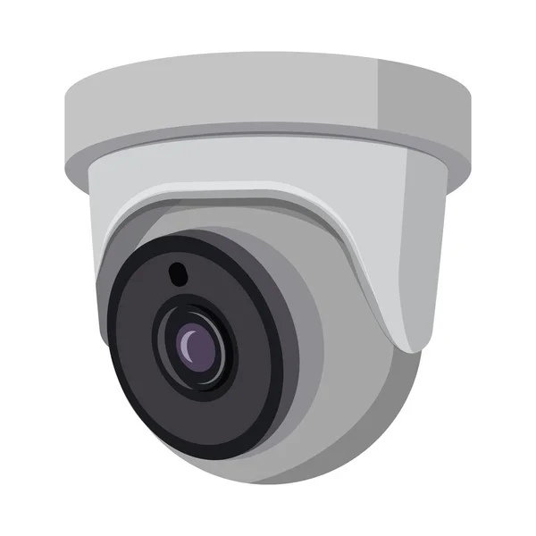 Vektorillustration von cctv und Kamera-Logo. Set von cctv und system stock symbol für web. — Stockvektor