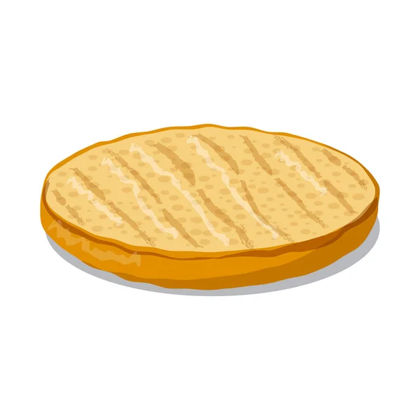 Vectorillustratie van Hamburger en sandwich symbool. Collectie van Hamburger en segment aandelensymbool voor web. — Stockvector