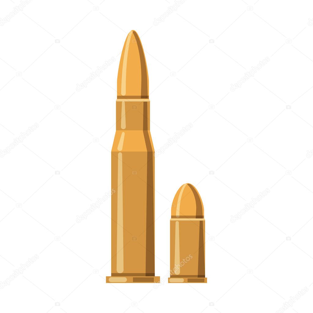 Vector design of weapon and gun sign. Set of weapon and army stock symbol for web.
