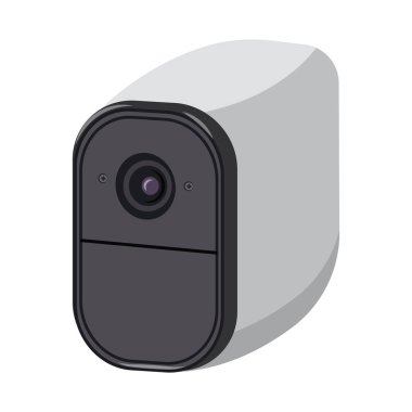 Cctv kamera simgesi vektör Illustration. Hisse senedi için cctv ve sistem vektör simge topluluğu.