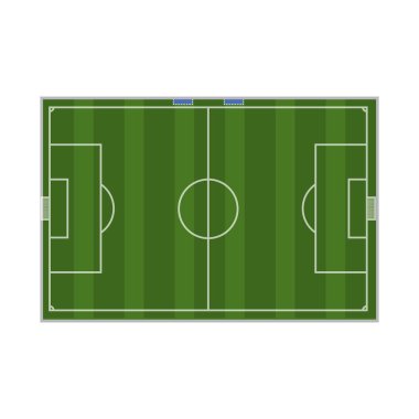 Futbol ve dişli sembolü yalıtılmış nesne. Futbol ve turnuva hisse senedi vektör çizim topluluğu.