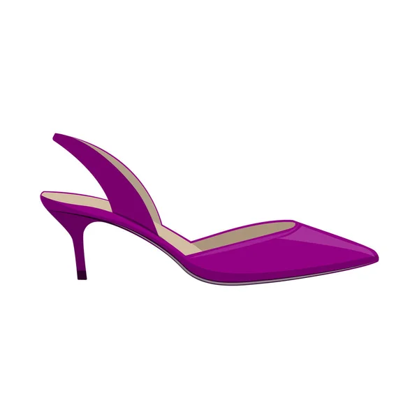 Vektor-Design von Schuhen und Frauen-Symbol. Set von Schuhen und Fuß Stock Symbol für Web. — Stockvektor