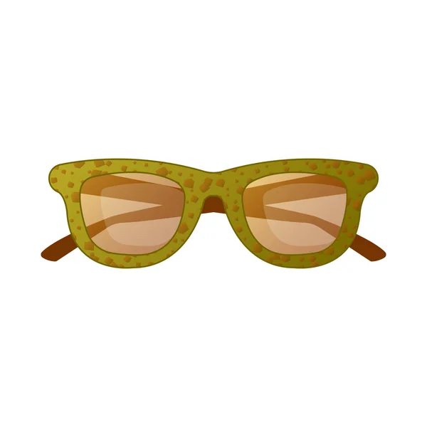Illustration vectorielle de lunettes et de lunettes de soleil icône. Collection de lunettes et icône vectorielle accessoire pour stock . — Image vectorielle