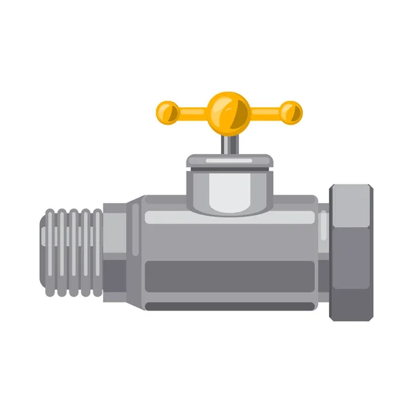 Isoliertes Objekt des Rohr- und Rohrsymbols. Sammlung von Rohr- und Pipeline-Vektor-Symbolen für Aktien. — Stockvektor