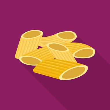 Makarna ve karbonhidrat simge vektör tasarımı. Makarna ve makarna hisse senedi vektör çizim topluluğu.