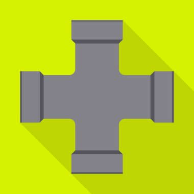 Boru ve tüp simge vektör Illustration. Boru ve boru hattı hisse senedi vektör çizim seti.