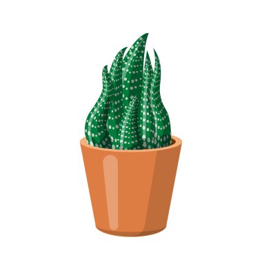 Kaktüs ve pot logo vektör tasarımı. Kaktüs ve kaktüsler koleksiyonu vektör hisse senedi simgesi.