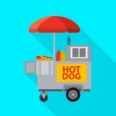 Piyasa ve dış sembol yalıtılmış nesne. Market ve gıda hisse senedi vektör çizim topluluğu.