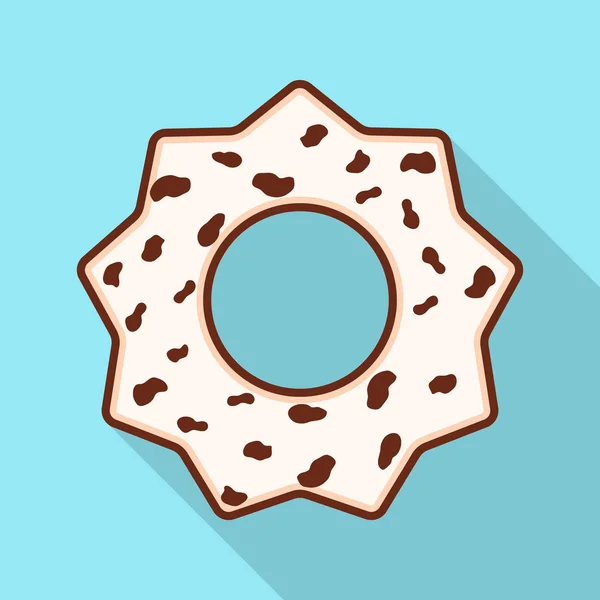 Vektorillustration von Keks und Backlogo. Set von Keks und Schokolade Stock Symbol für Web. — Stockvektor