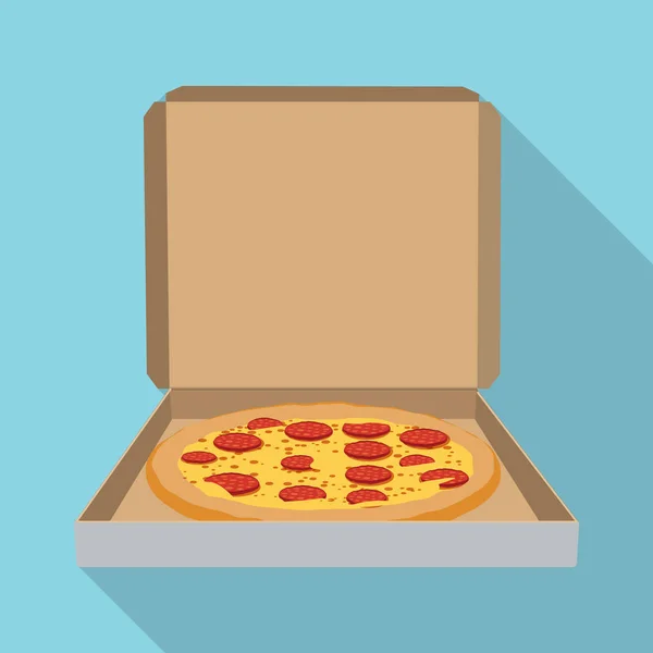 Na białym tle obiekt znaku pizza i jedzenie. Kolekcja pizza i Włochy symbol giełdowy dla sieci web. — Wektor stockowy