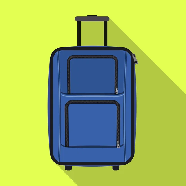 Illustration vectorielle de la valise et du symbole du bagage. Ensemble de valise et symbole de stock de voyage pour le web . — Image vectorielle