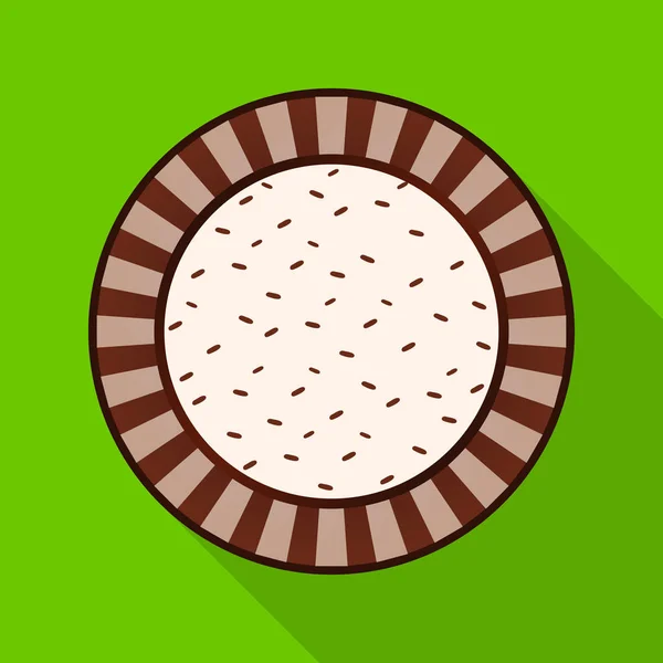 Objeto isolado de biscoito e assar símbolo. Coleção de biscoito e chocolate símbolo de estoque para web . — Vetor de Stock