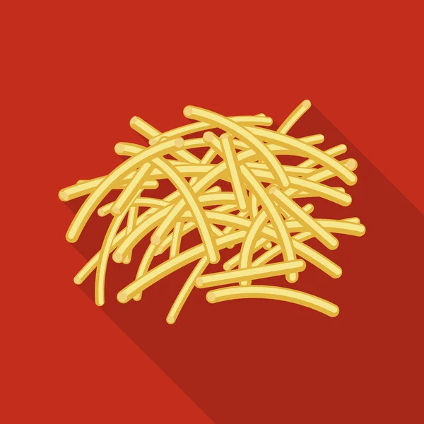 Objet isolé de pâtes et de glucides signe. Collection de pâtes et macaronis symbole de stock pour le web . — Image vectorielle