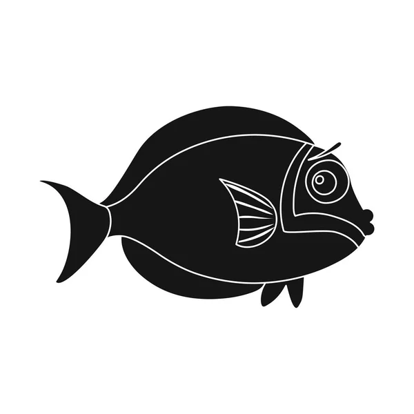 Objeto aislado de mar y signo animal. Conjunto de símbolo de stock marino y marino para web . — Vector de stock