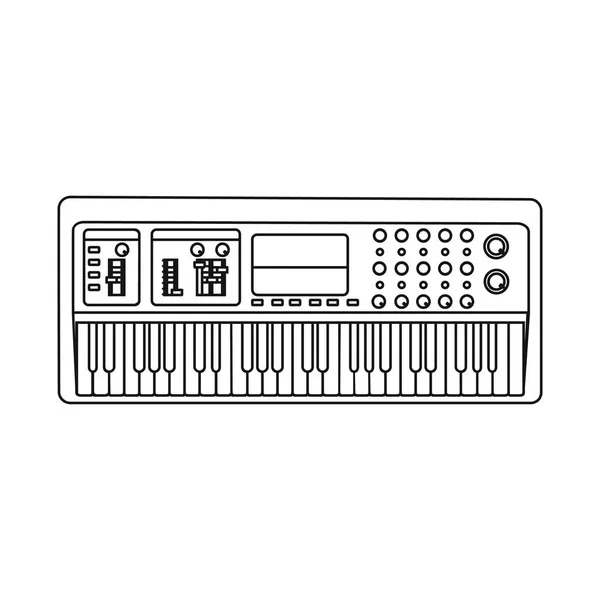 Vectorillustratie van muziek en melodie symbool. Verzameling van vector-pictogram voor muziek en tool voor voorraad. — Stockvector