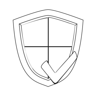 Virüs ve güvenli simge yalıtılmış nesne. Hisse senedi için virüs ve siber vektör simge kümesi.