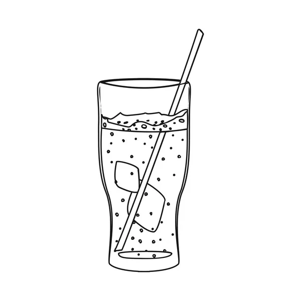Φορέα σχεδιασμού του ποτού και γραμμή εισόδου. Σύνολο εικονογράφηση διάνυσμα απόθεμα ποτό και το κόμμα. — Διανυσματικό Αρχείο