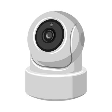 Cctv ve kamera logo vektör tasarımı. Cctv ve sistem stok vektör çizim topluluğu.