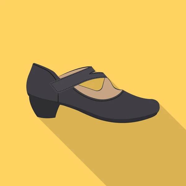 履物と女性のロゴの孤立したオブジェクト。靴と足の株式ベクトル イラスト集. — ストックベクタ