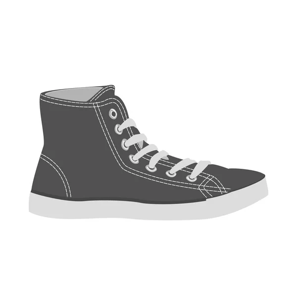 Objet Isolé Chaussure Chaussure Signe Ensemble Chaussure Symbole Stock Pied — Image vectorielle