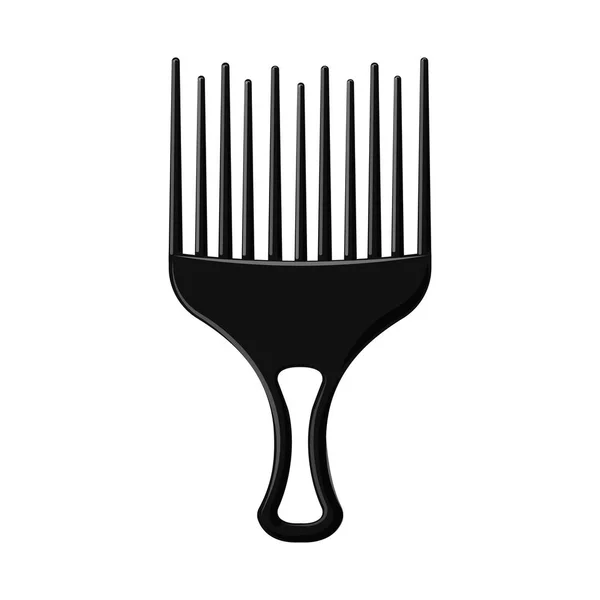 Ilustração vetorial de pincel e símbolo de cabelo. Conjunto de escova e escova de cabelo símbolo de estoque para web . — Vetor de Stock